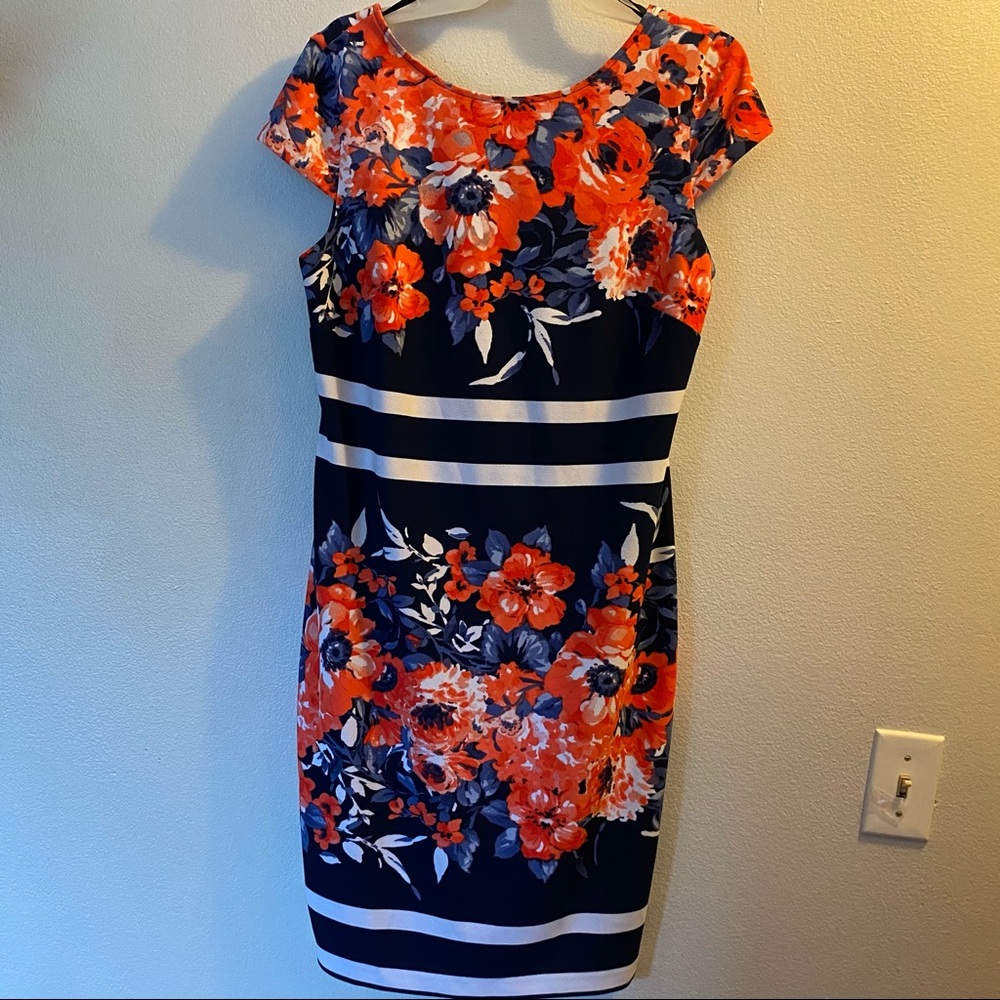 ALYX Flower Print Cap Sleeve Dress